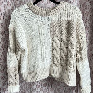 Aerie Cream Knit Sweater XS / S
